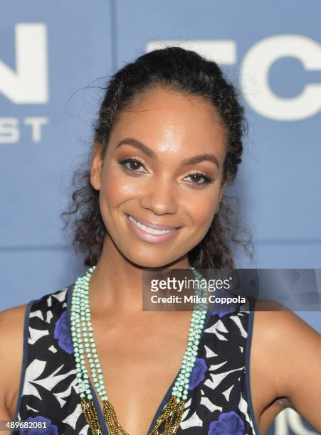 Actress Lyndie Greenwood attends the "X-Men: Days Of Future Past" world premiere at Jacob Javits Center on May 10, 2014 in New York City.