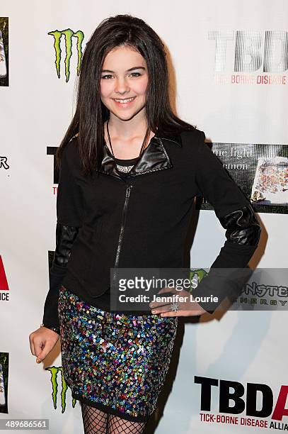 Actress Merit Leighton arrives at the Lyme Light Benefit Concert featuring The All American Rejects And Youngblood Hawke at El Rey Theatre on May 1,...
