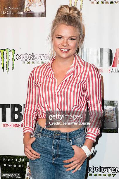 Actress Kelli Goss arrives at the Lyme Light Benefit Concert featuring The All American Rejects And Youngblood Hawke at El Rey Theatre on May 1, 2014...