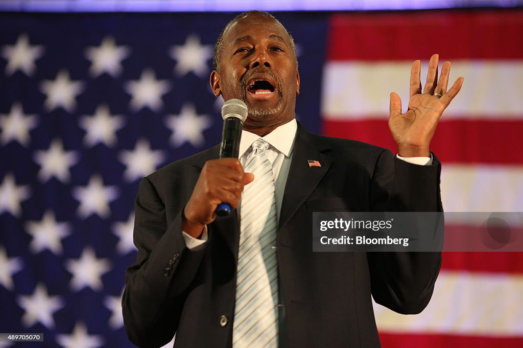 U.S. Presidential Candidate Ben Carson Rally