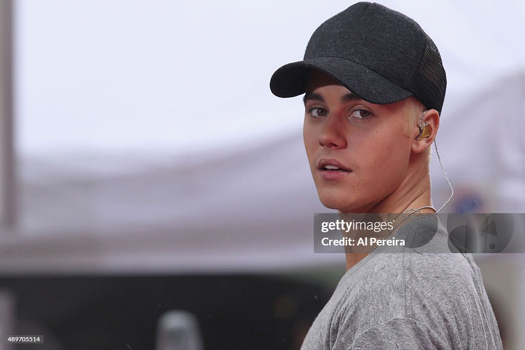 Justin Bieber Performs On NBC's "Today"