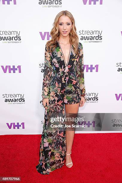 Taryn Southern attends VH1's 5th Annual Streamy Awards at Hollywood Palladium on September 17, 2015 in Los Angeles, California.
