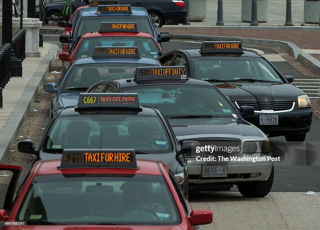 Taxi cabs at Union Station