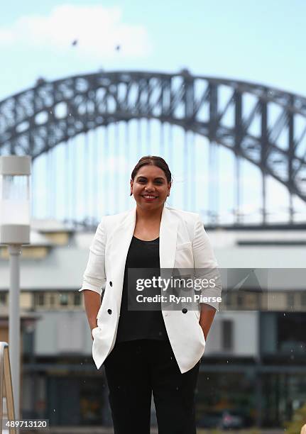 Actress Deborah Mailman poses on September 24, 2015 in Sydney, Australia. In support of the UN Global Goals for Sustainable Development, Australia...