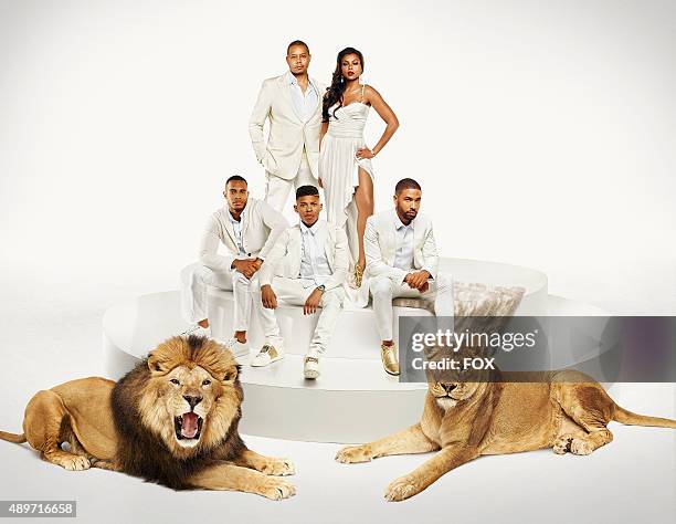 Cast Pictured L-R: Trai Byers as Andre Lyon, Bryshere Gray as Hakeem Lyon and Jussie Smollett as Jamal Lyon Terrence Howard as Lucious Lyon and...