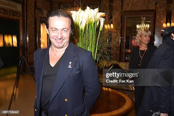 Painter Viktor Musi attends the Hotel Westminster Shop Window Unveiling on September 23, 2015 in Paris, France.