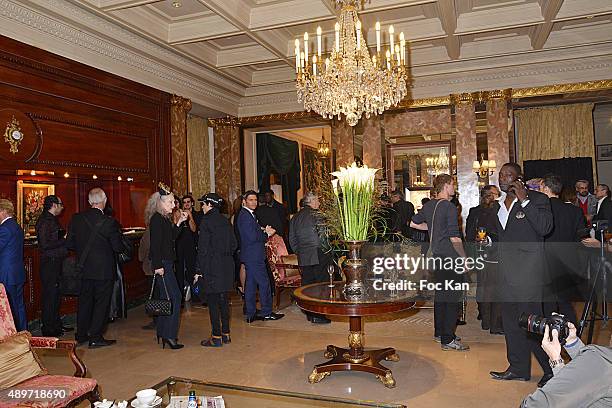 General view of atmosphere during the Hotel Westminster Shop Window Unveiling on September 23, 2015 in Paris, France.