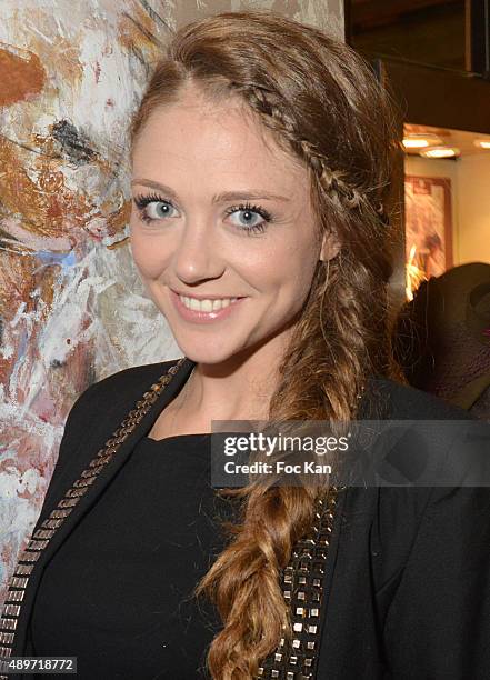 Comedian/TV presenter Cyrielle Joelle attends the Hotel Westminster Shop Window Unveiling on September 23, 2015 in Paris, France.