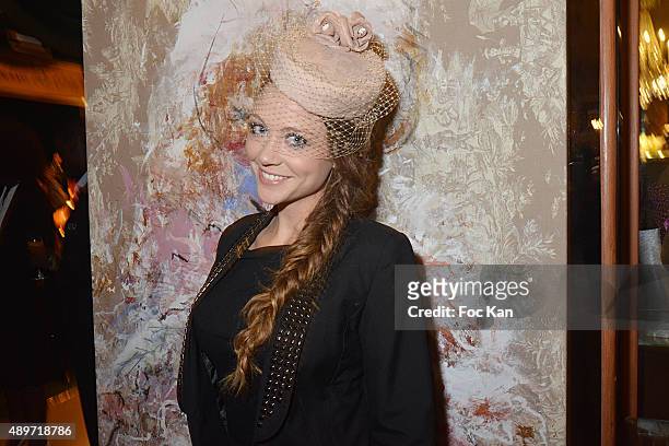 Comedian/TV presenter Cyrielle Joelle attends the Hotel Westminster Shop Window Unveiling on September 23, 2015 in Paris, France.