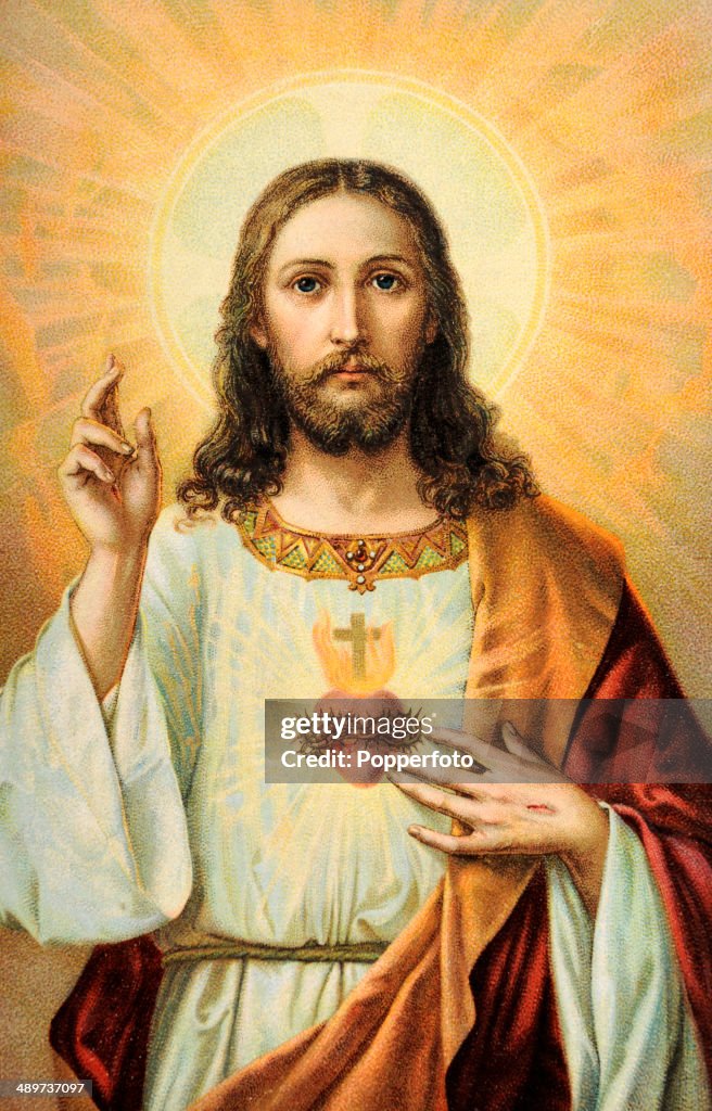 A Vintage Illustration Of Jesus Christ Published In Germany Circa a-vintage-illustration-of-jesus-christ-published-in-germany-circa