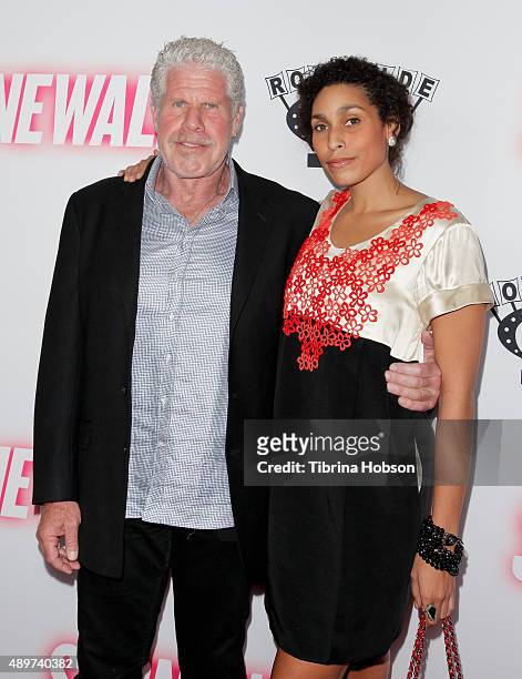 Ron Perlman and his daughter Blake Perlman attend the premiere of Roadside Attractions' 'Stonewall' at the Pacific Design Center on September 23,...