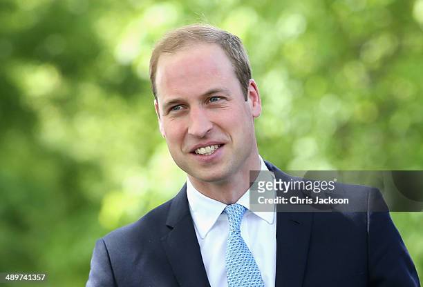 Prince William, Duke of Cambridge arrives at the Royal Navy Submarine Museum on May 12, 2014 in Gosport, England.