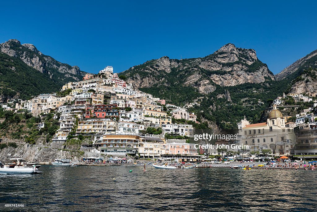 The charming coastal resort village of Positano...