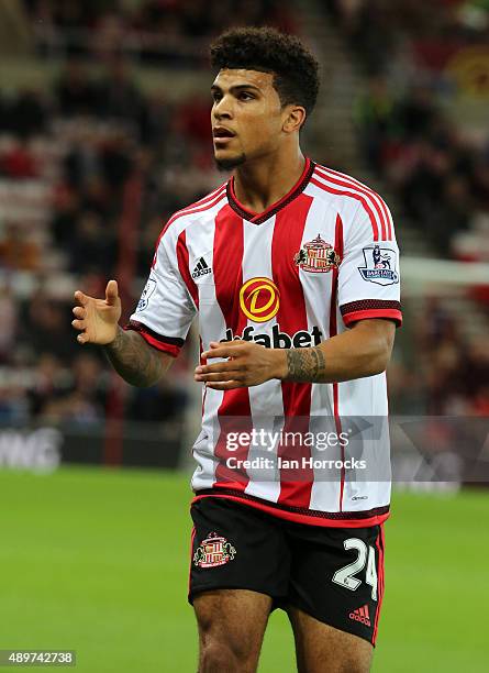 DeAndre Yedlin of Sunderland during the Capital One Cup Third Round match between Sunderland and Manchester City at the Stadium of Light on September...