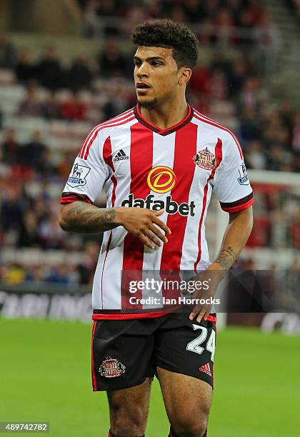 DeAndre Yedlin of Sunderland during the Capital One Cup Third Round match between Sunderland and Manchester City at the Stadium of Light on September...