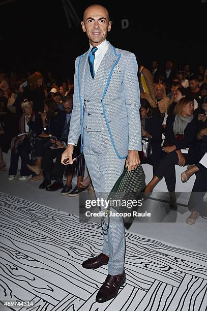 Enzo Miccio attends the Max Mara show during the Milan Fashion Week Spring/Summer 2016 on September 24, 2015 in Milan, Italy.