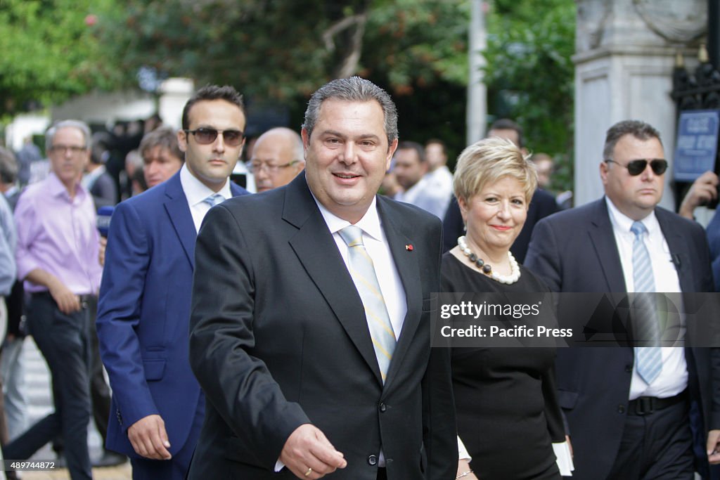 Panos Kammenos, the designated Greek Minister for National...
