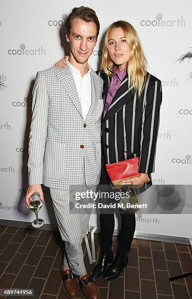 Michael Pegrum and Dree Hemingway attend the launch of the Cool Earth Goes Global initiative hosted by Dame Vivienne Westwood and Andreas Kronthaler...