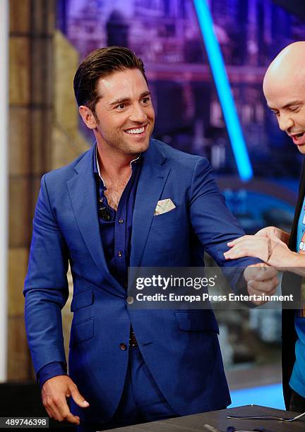 Singer David Bustamante attends 'El Hormiguero' Tv Show on September 23, 2015 in Madrid, Spain.