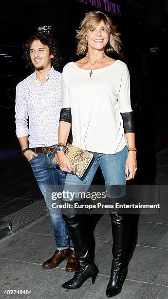 Arancha de Benito and Agustin Etienne attend Terelu's 50th birthday party on September 23, 2015 in Madrid, Spain.