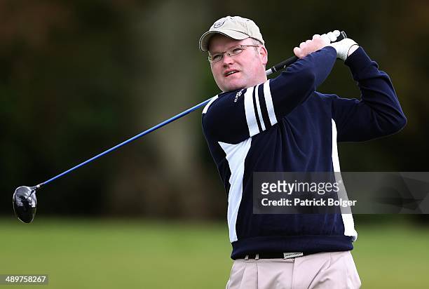 Liam Bowler of Wexford Golf Club during the Glenmuir PGA Professional Championship, Irish Regional Qualifiers, at Killeen Castle on May 12, 2014 in...