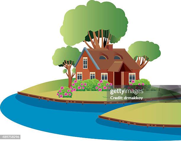 giethoorn - giethoorn stock illustrations