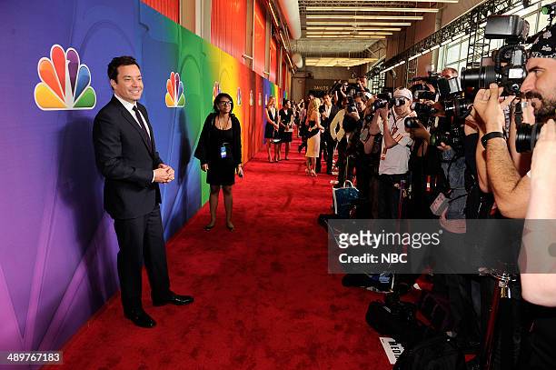 Upfront Presentation -- Red Carpet -- Pictured: Jimmy Fallon "Tonight Show Starring Jimmy Fallon" --
