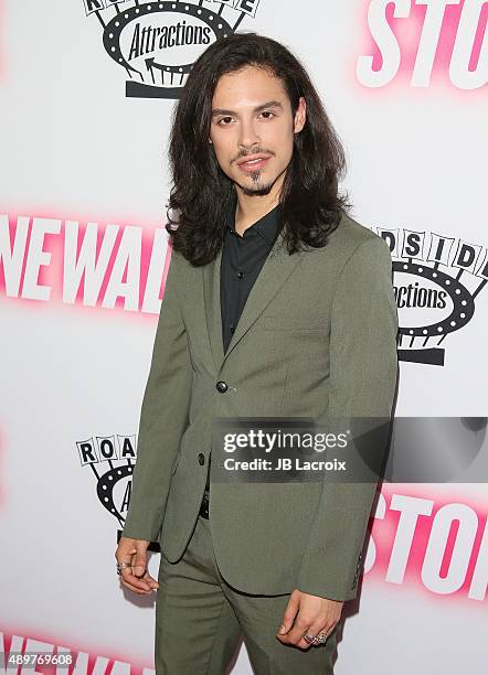 Jonny Beauchamp attends the premiere of Roadside Attractions' 'Stonewall' at the Pacific Design Center on September 23, 2015 in West Hollywood,...