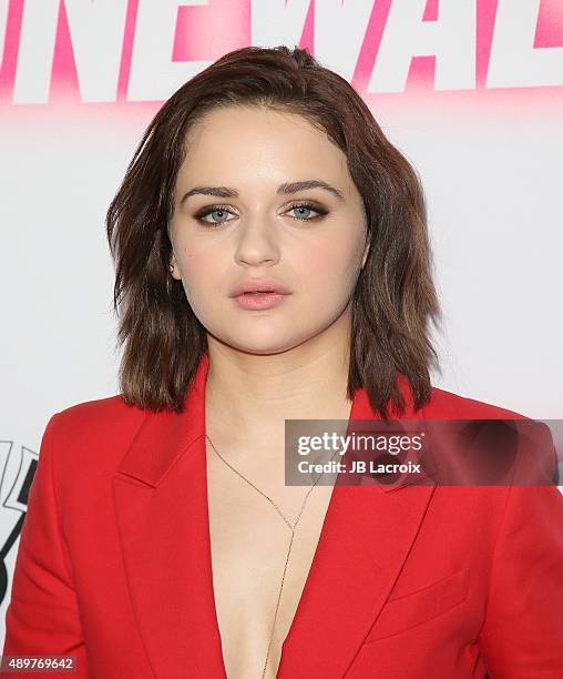 Joey King attends the premiere of Roadside Attractions' 'Stonewall' at the Pacific Design Center on September 23, 2015 in West Hollywood, California.