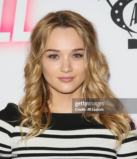 Hunter King attends the premiere of Roadside Attractions' 'Stonewall' at the Pacific Design Center on September 23, 2015 in West Hollywood,...