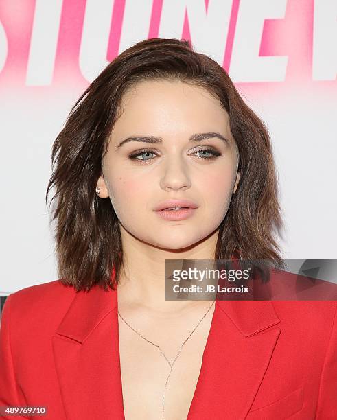 Joey King attends the premiere of Roadside Attractions' 'Stonewall' at the Pacific Design Center on September 23, 2015 in West Hollywood, California.