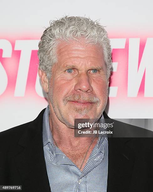 Ron Perlman attends the premiere of Roadside Attractions' 'Stonewall' at the Pacific Design Center on September 23, 2015 in West Hollywood,...