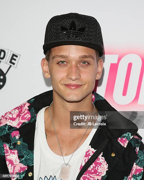 Cody Saintgnue attends the premiere of Roadside Attractions' 'Stonewall' at the Pacific Design Center on September 23, 2015 in West Hollywood,...