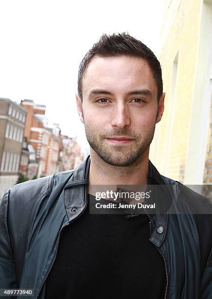 Mans Zelmerlow attends the Eurovision reception hosted by The Amassador of Sweden Ms Nicola Clase at the Swedish Residence on September 24, 2015 in...