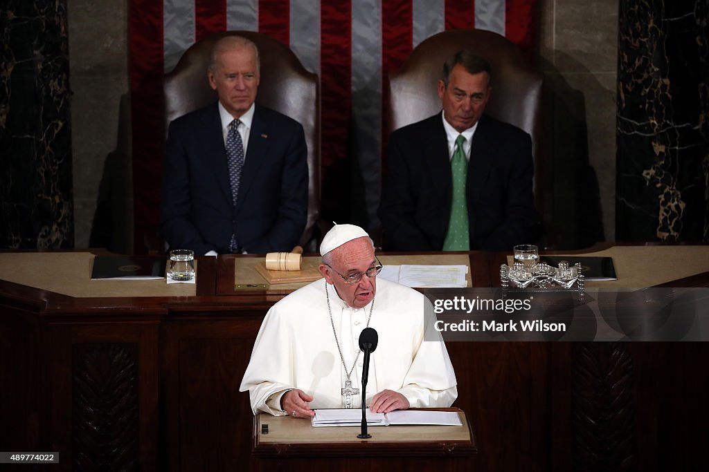 Pope Francis Addresses Joint Meeting Of U.S. Congress