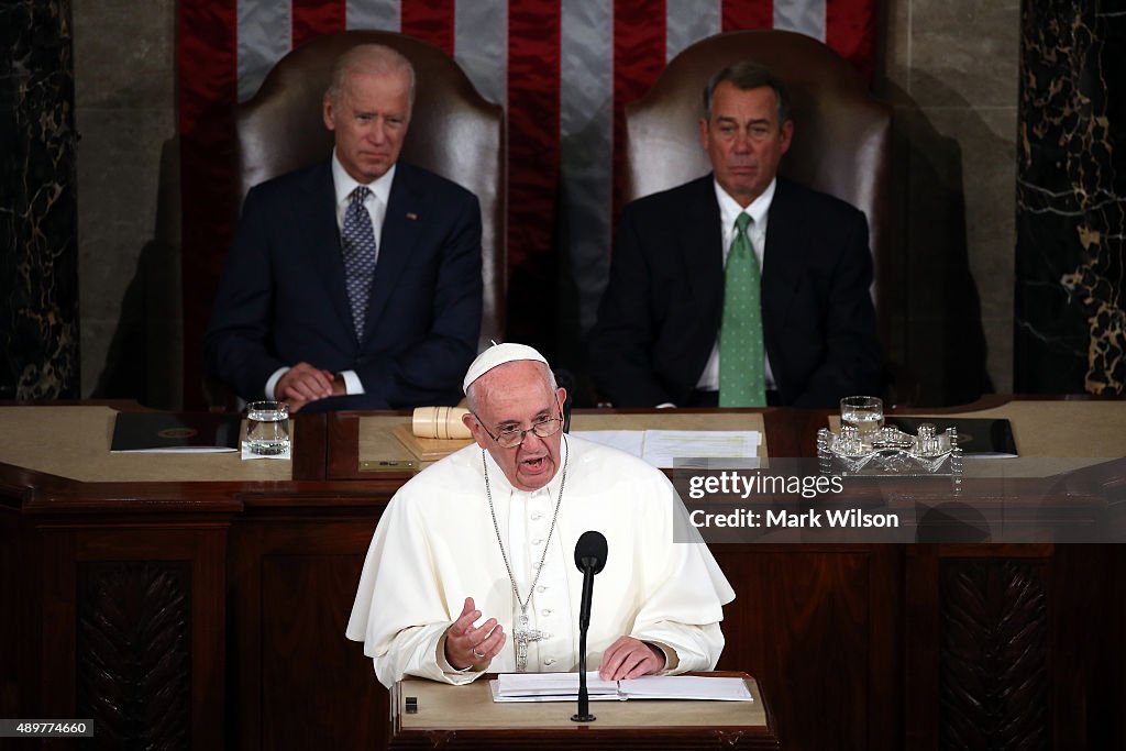 Pope Francis Addresses Joint Meeting Of U.S. Congress