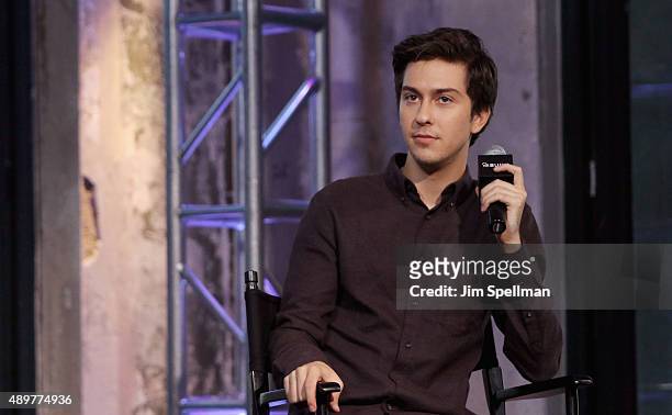Actor Nat Wolff attends AOL Build Presents "Ashby" at AOL Studios In New York on September 23, 2015 in New York City.