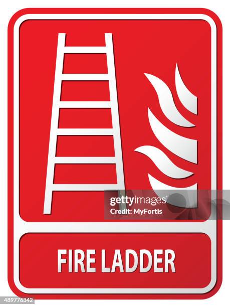 Firefighting Ladder Label 112 Fire Extinguisher Label Stock Photos, High-Res Pictures, and Images ...