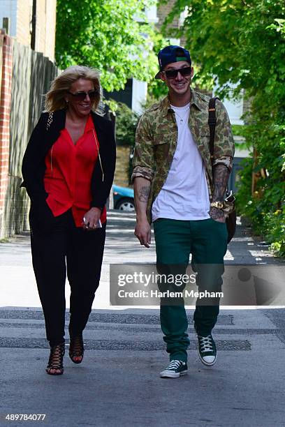 Kirk Norcross sighted arriving at a recording studio with producers from Young Money Entertainment on May 12, 2014 in London, England.