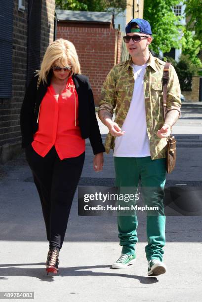 Kirk Norcross sighted arriving at a recording studio with producers from Young Money Entertainment on May 12, 2014 in London, England.