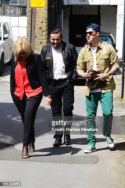 Kirk Norcross sighted arriving at a recording studio with producers from Young Money Entertainment on May 12, 2014 in London, England.