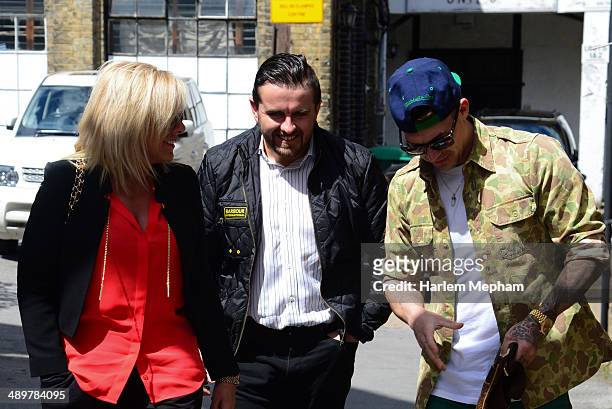 Kirk Norcross sighted arriving at a recording studio with producers from Young Money Entertainment on May 12, 2014 in London, England.