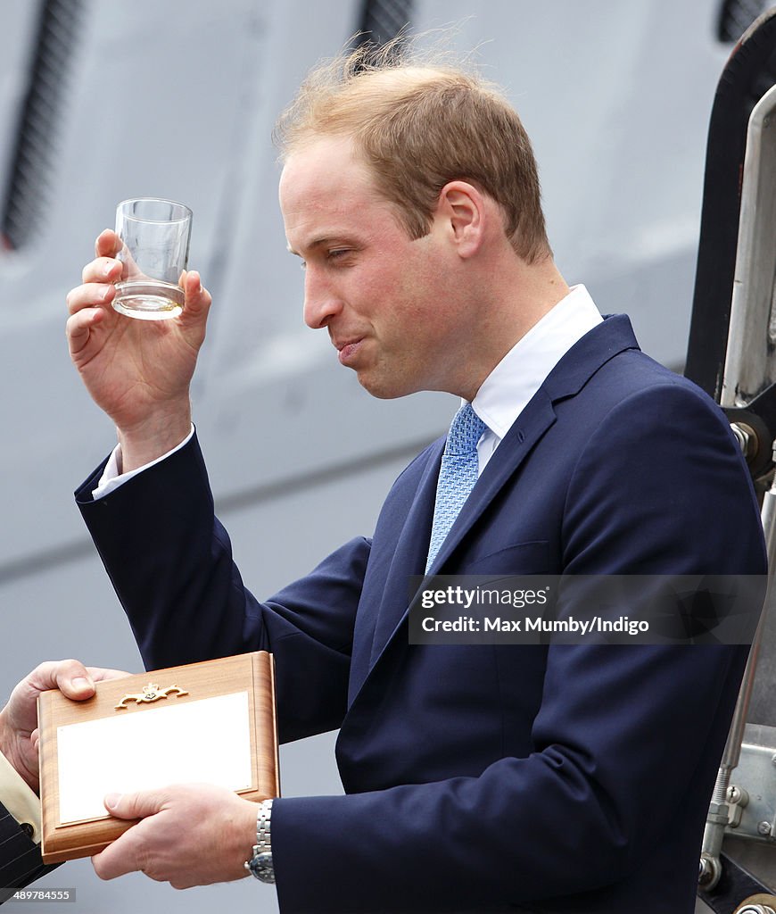 The Duke Of Cambridge Visits The Royal Navy Submarine Museum