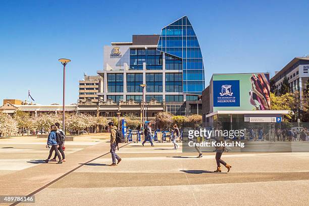 university of melbourne - alan gilbert building - university student australia stock pictures, royalty-free photos & images