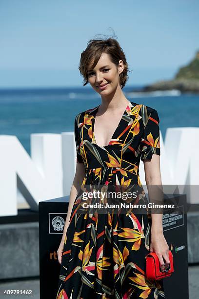 Louise Bourgoin attends 'Les Chevaliers Blancs' photocall during 63rd San Sebastian Film Festival on September 24, 2015 in San Sebastian, Spain.