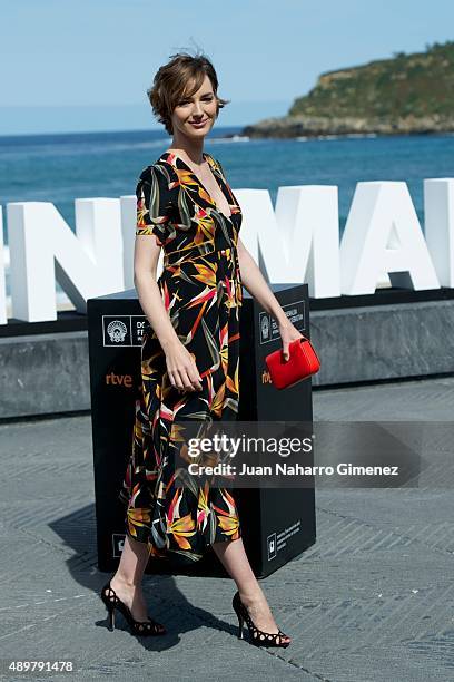 Louise Bourgoin attends 'Les Chevaliers Blancs' photocall during 63rd San Sebastian Film Festival on September 24, 2015 in San Sebastian, Spain.