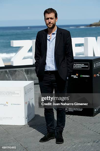 Joachim Lafosse attends 'Les Chevaliers Blancs' photocall during 63rd San Sebastian Film Festival on September 24, 2015 in San Sebastian, Spain.