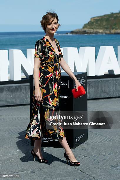 Louise Bourgoin attends 'Les Chevaliers Blancs' photocall during 63rd San Sebastian Film Festival on September 24, 2015 in San Sebastian, Spain.