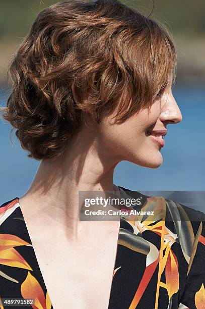 French actress Louise Bourgoin attends the "Les Chevaliers Blancs" photocall at the Kursaal Palace during the 63rd San Sebastian International Film...