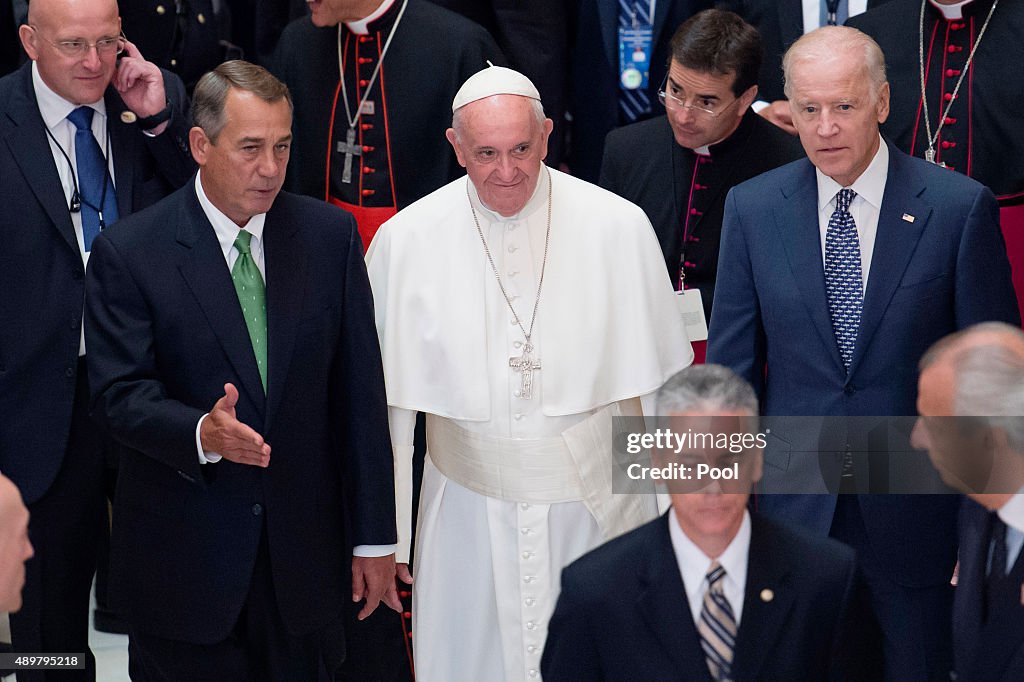 Pope Francis Visits St. Patrick's In Washington, D.C.